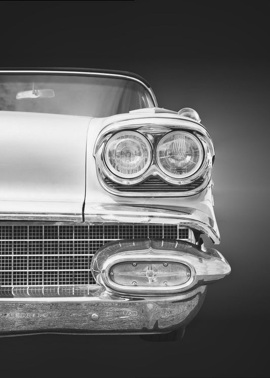 Amerikaanse klassieke auto Bonneville 1958 Cabriolet | Poster