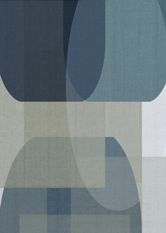 Woven Blue Layers 2 | Poster