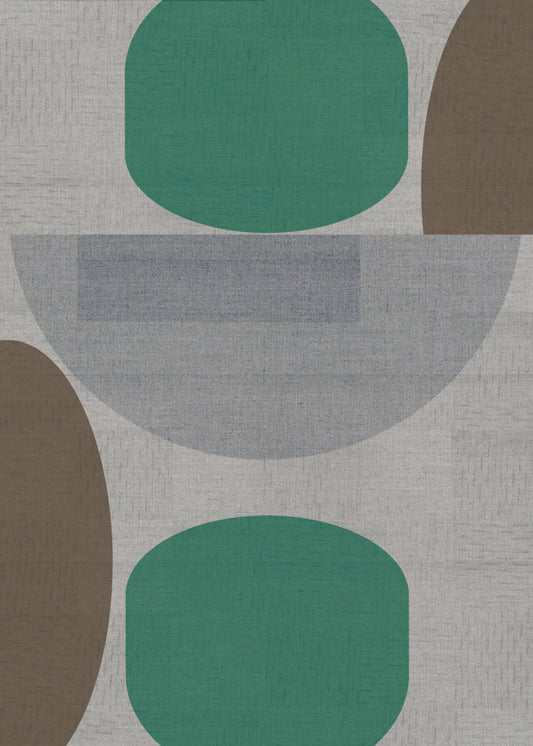 Woven Green Brown Grey 1 | Poster