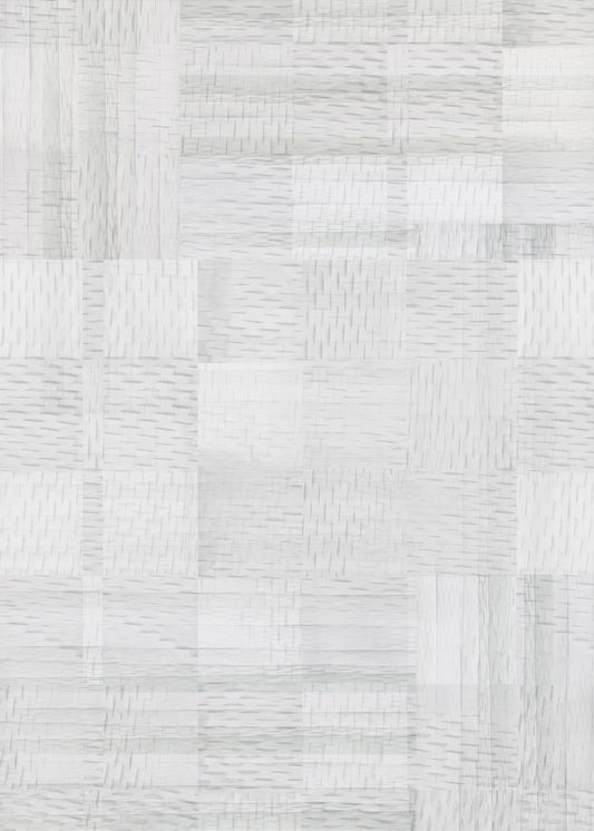 Witte Geweven Blokken 2 | Poster