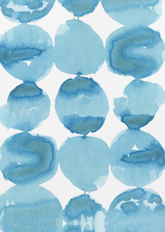 Blauwe aquarel 1 | Poster