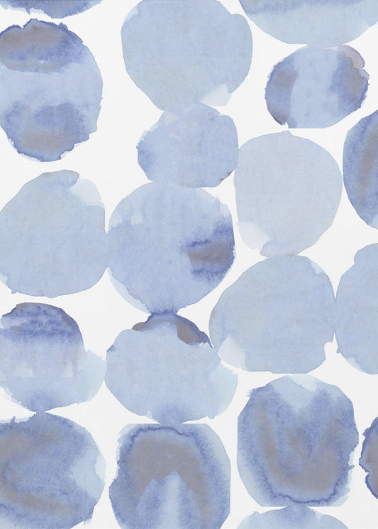 Blauw Violet Gris Aquarel 1 | Poster