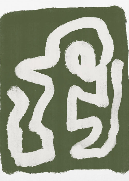 Abstract Green Lines 3 | Poster