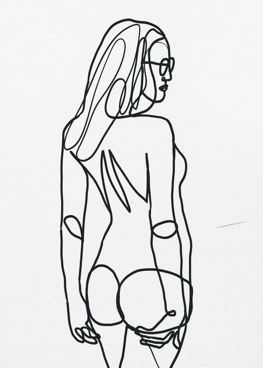 Line Drawing of Woman | Poster