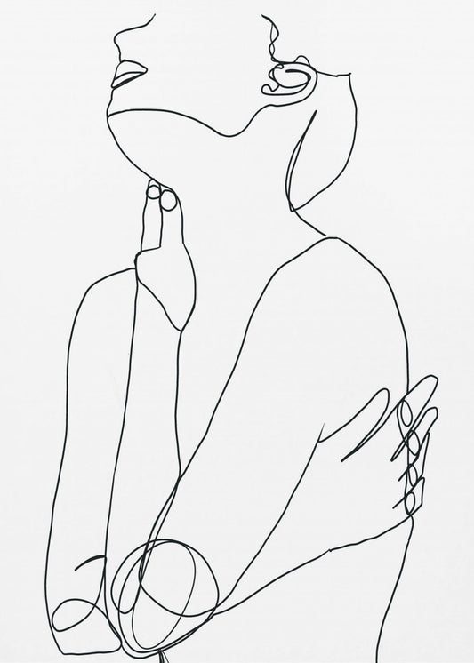 Line Drawing of Woman | Poster