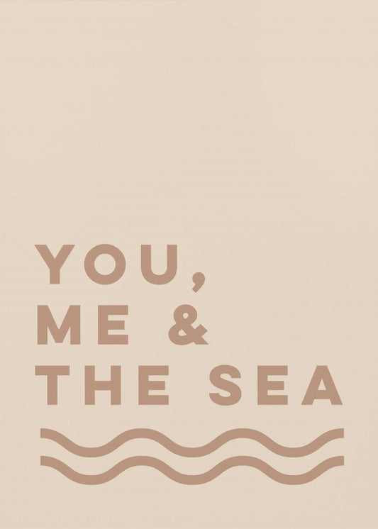 Jij, ik en de zee (zand) | Canvas