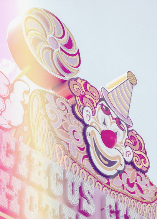 Circus Sign Flare Portret | Canvas