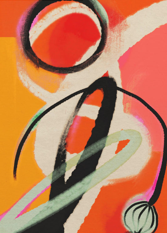 Levendige wervelwind | Canvas