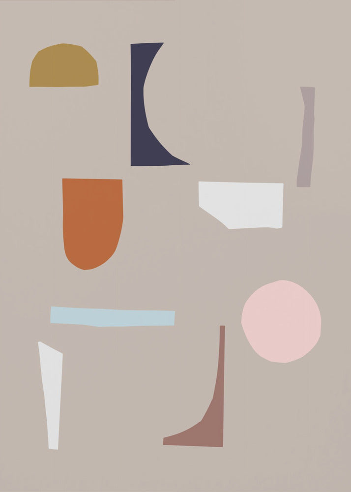 Abstracte vormen 4 | Canvas