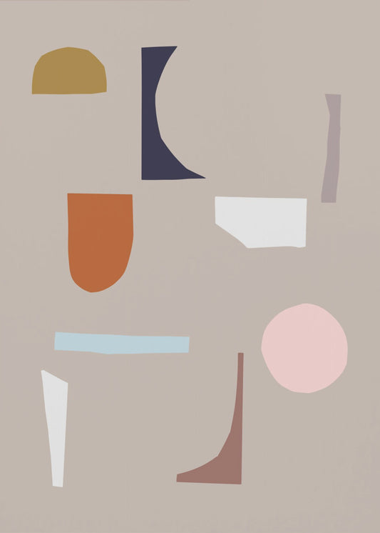 Abstracte vormen 4 | Canvas