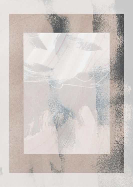 Abstracte penseelstreken 17 | Canvas