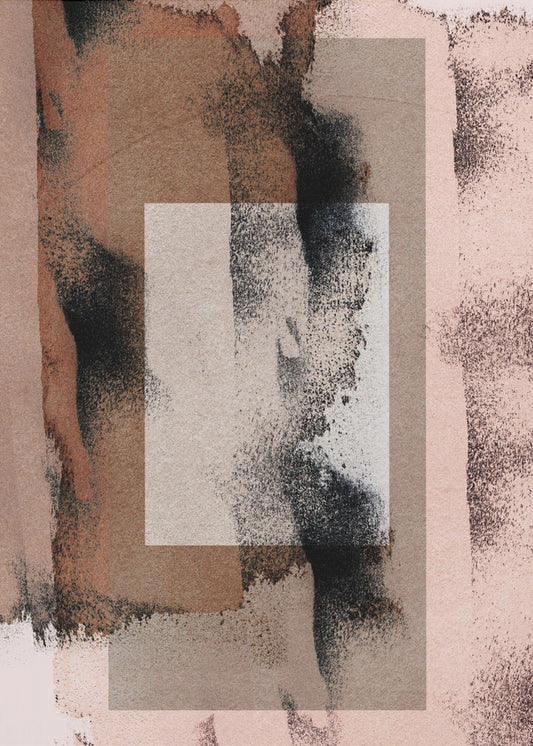 Abstracte penseelstreken 17j | Canvas