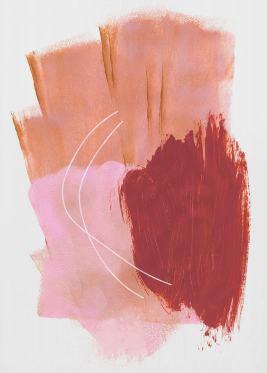 Abstracte penseelstreken 54 | Canvas