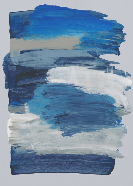 Abstracte penseelstreken 78 | Poster