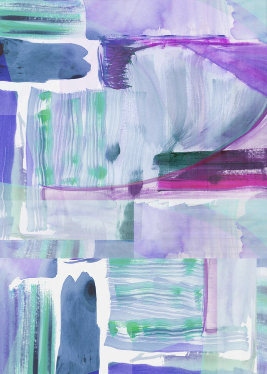 Pruim Paars Lila Abstract 2 | Poster