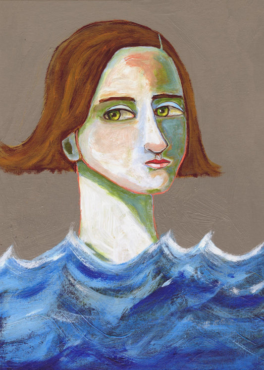 De zwemmer | Canvas