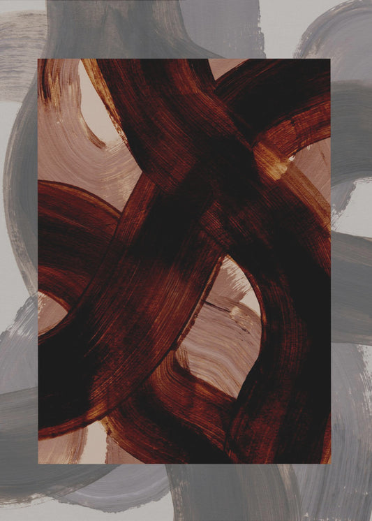 Abstracte penseelstreken 150 | Canvas