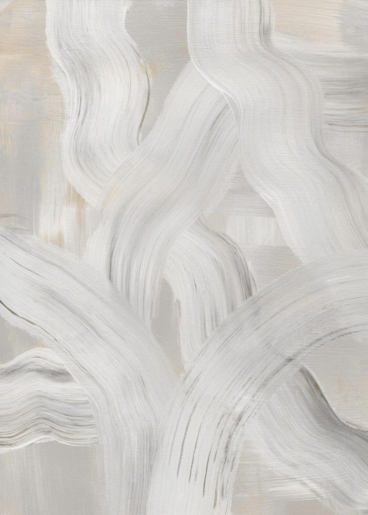 Abstracte penseelstreken 126 | Canvas