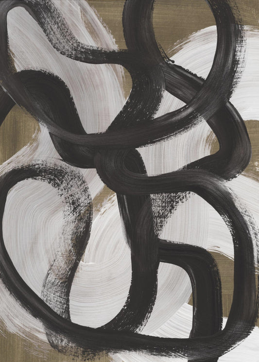 Abstracte penseelstreken 127X | Canvas