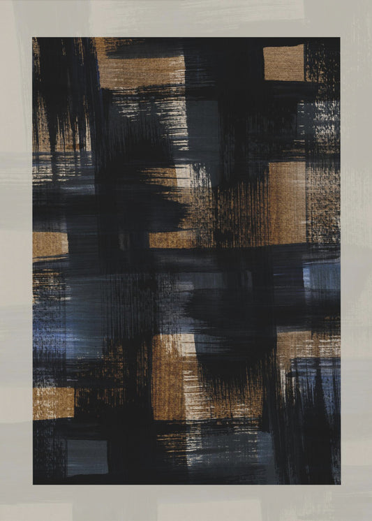 Abstracte penseelstreken 128X | Poster