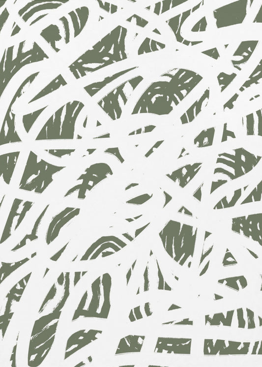 Abstract Groen | Canvas