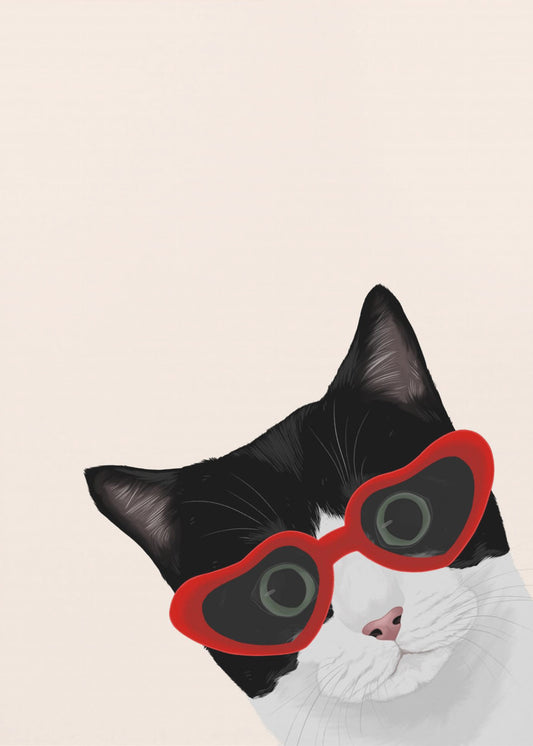 Vintage brutale kat | Canvas