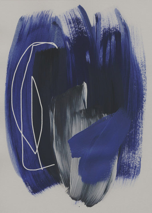Abstracte penseelstreken 158 | Canvas