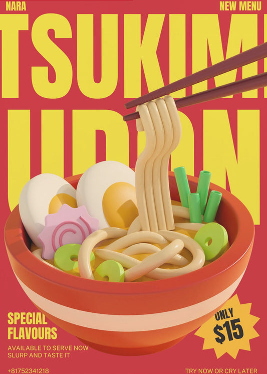 Tsukimi Udon Menu | Canvas