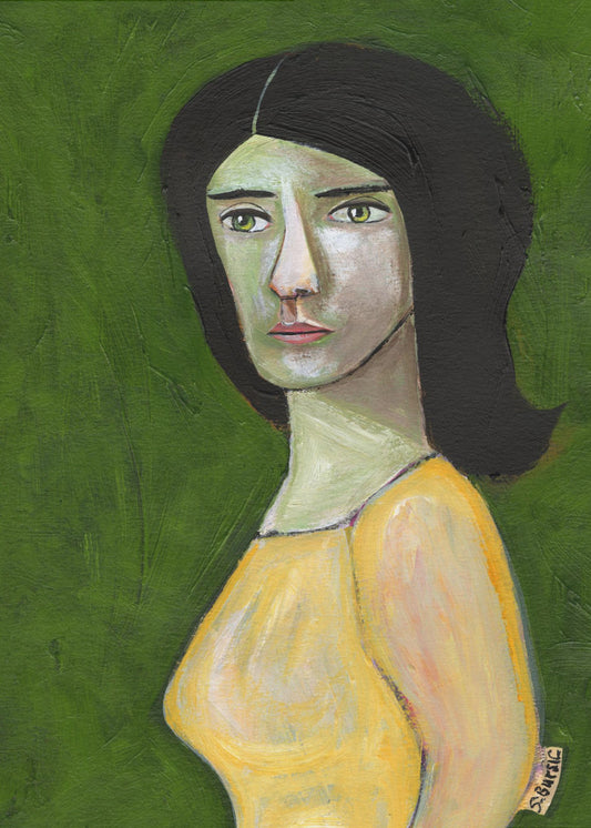 Vrouw uit de jaren 60 | Canvas