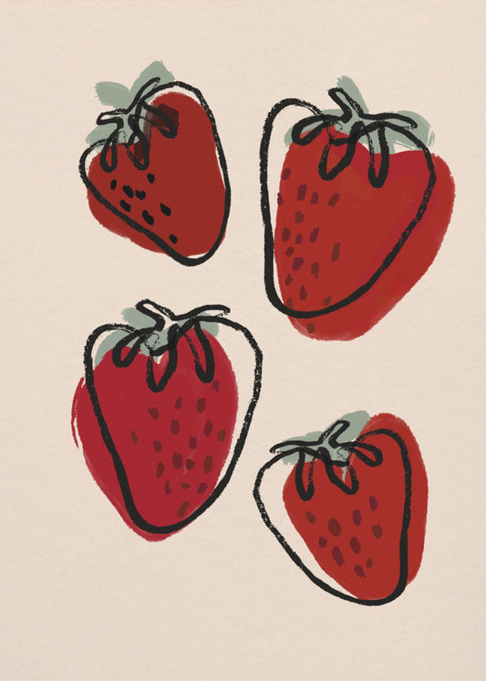 Berry Delight Schets | Canvas