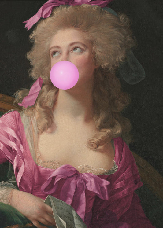 Bubblegummadame Roze Kopie 2 | Canvas