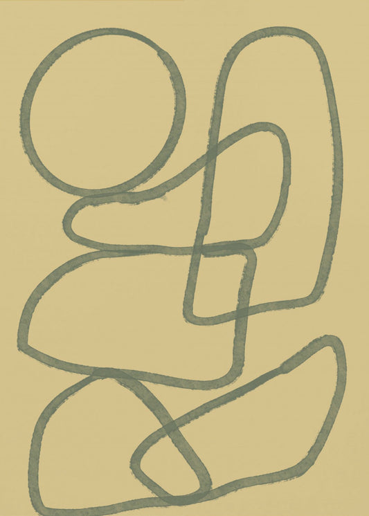Lijntekening ABSTRACT | Canvas