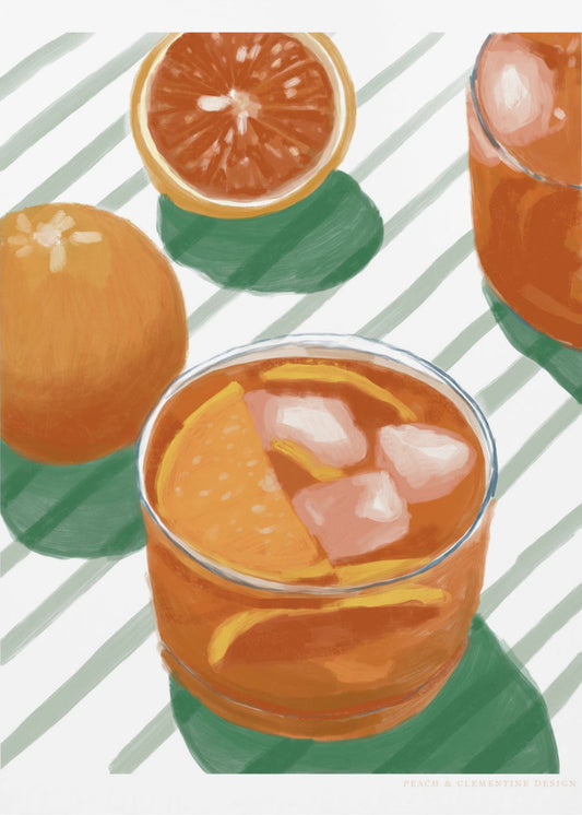 Pandc Cocktailandstripes Exemplaar 2 | Poster