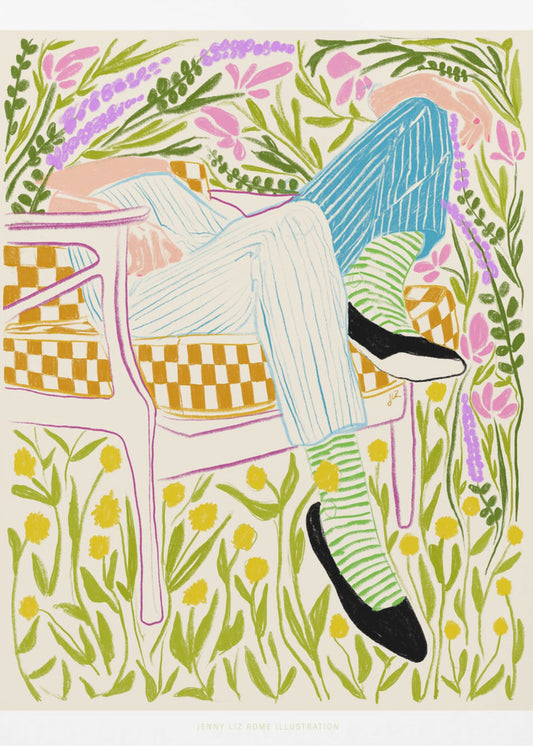Jlr Stil in de tuin 2 | Poster
