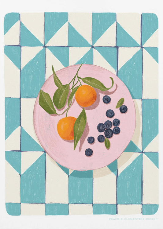 Pandc Citrus en Bessen | Canvas