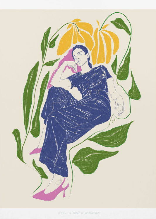 Jlr Stil in de tuin | Poster