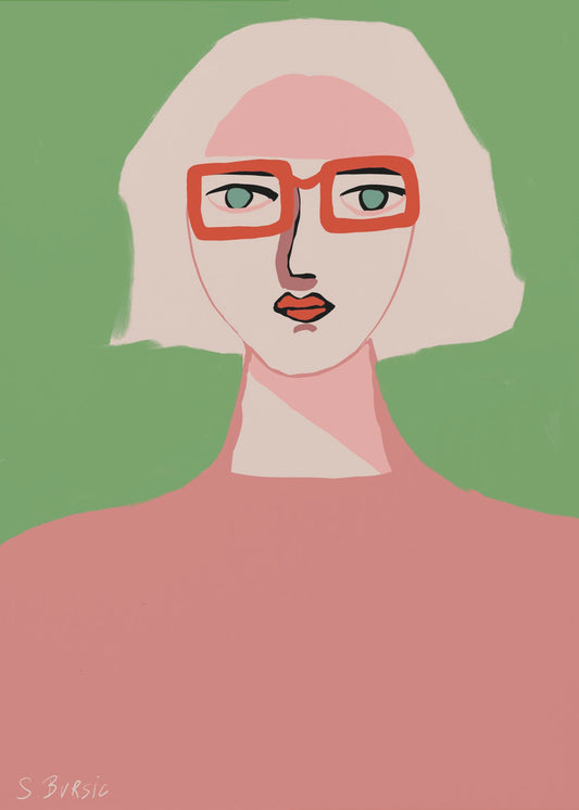 Lady with light hair | Poster