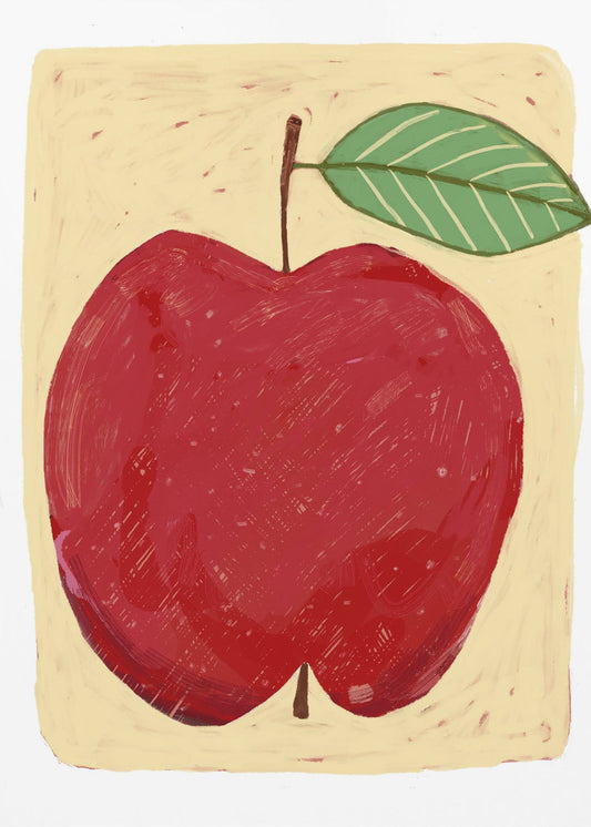 Grote rode appel | Canvas