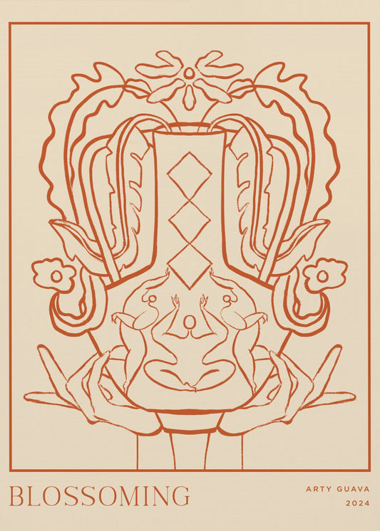 Vessel Collection : Blossom (LineArt) | Canvas