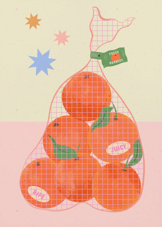 Verse en rijpe sinaasappelen | Poster