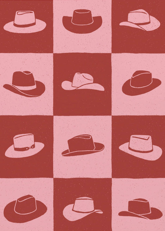 Cowgirl Dambord | Canvas