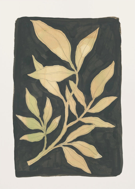 Zwart blad N.1 | Poster