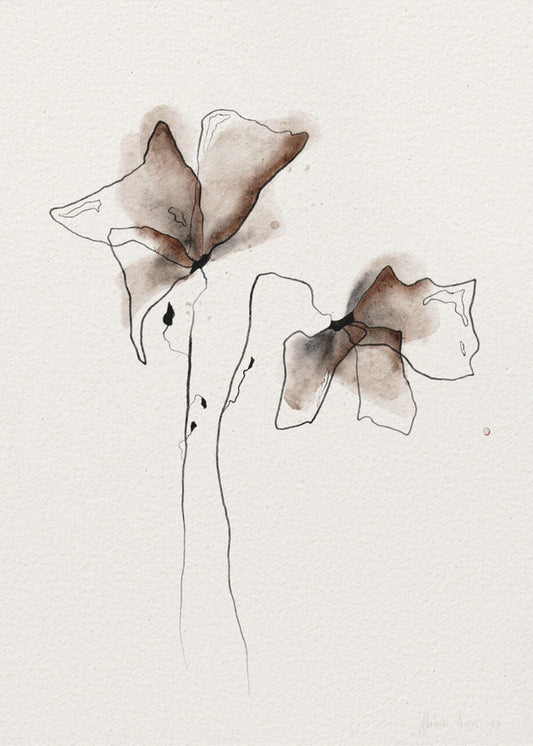 Een kleurrijk aquarel bloemenschilderij | Poster