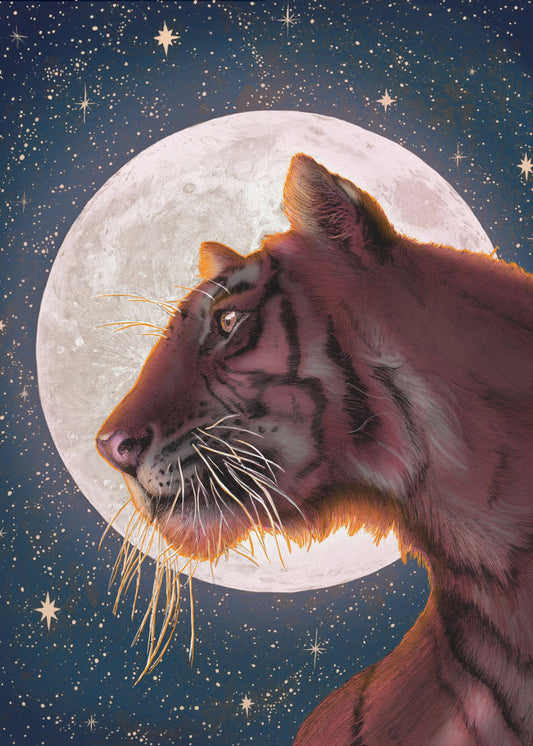 Moon and Tiger Colour Large | Poster