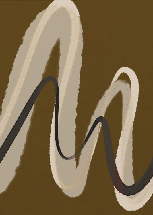 Vloeiende golven | Canvas
