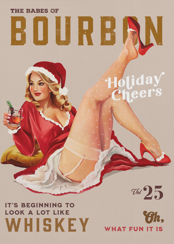 Babes of Bourbon Vol 25 Holiday Cheer Kerst Pinup | Poster