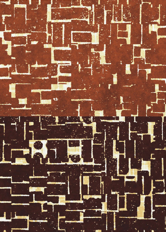 Dubbel doolhof wandtapijt | Canvas