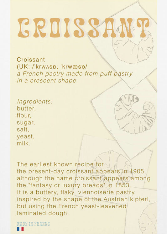 Croissantkoffie | Poster