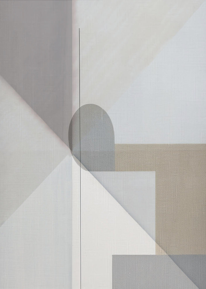 Abstract neutraal toon schilderij 1 | Canvas