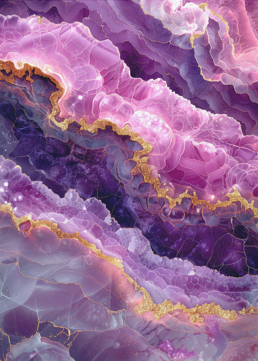 Amethist Magisch Ladscape Grafisch (74) | Canvas
